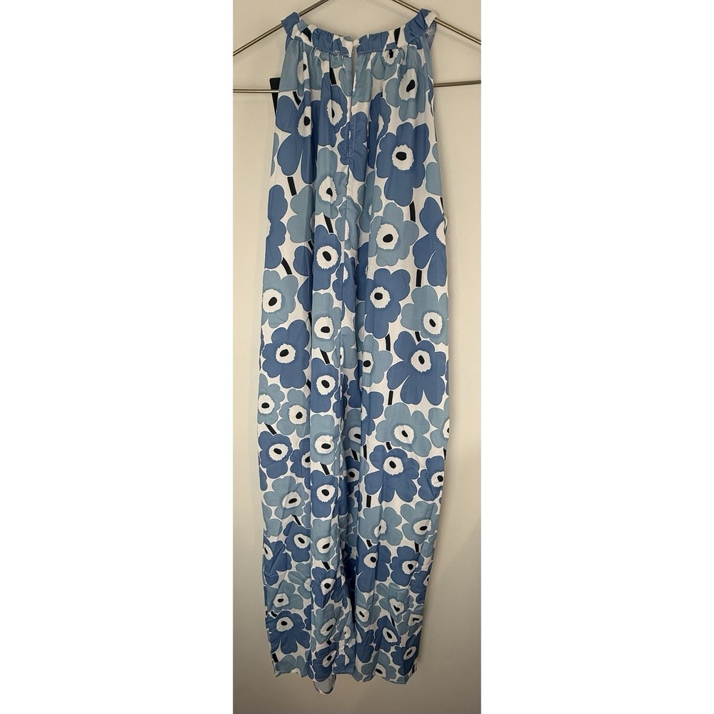 C.O.Z.Y Dress XL Women's NWT Sleeveless Floral‎ Blue White Cotton Blend